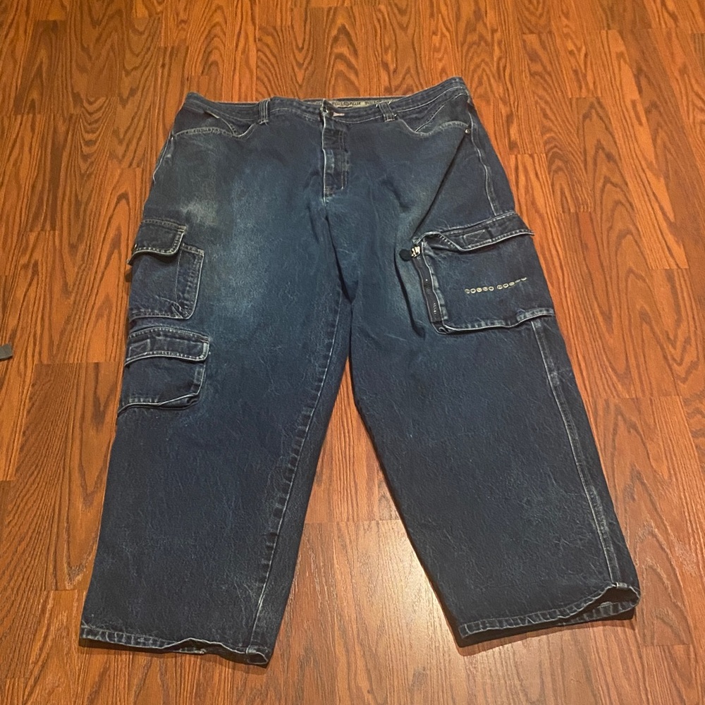 Pelle Pelle Dark Blue Cargo jeans. Size 44